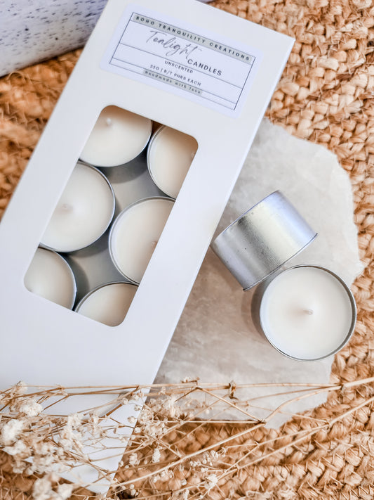 SUPER TEALIGHT SCENTED CANDLES 10 PACK (all aroma options)